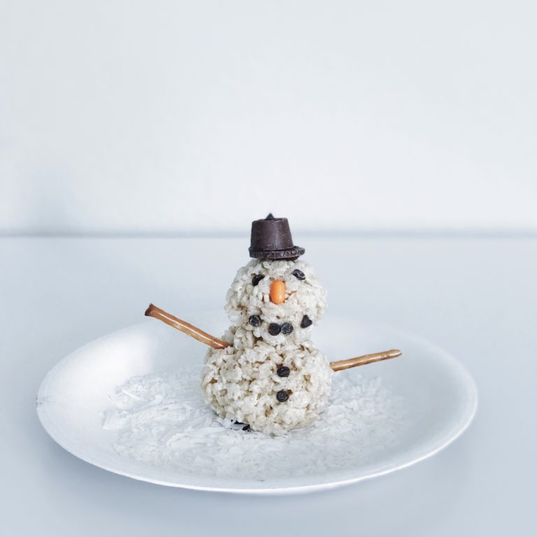 Rice Crispy Snowman